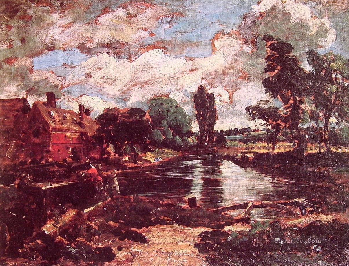 Flatford Mill desde la cerradura Romántico John Constable Pintura al óleo